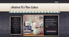 Desktop Screenshot of andreabsfinecakes.com