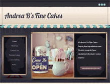 Tablet Screenshot of andreabsfinecakes.com